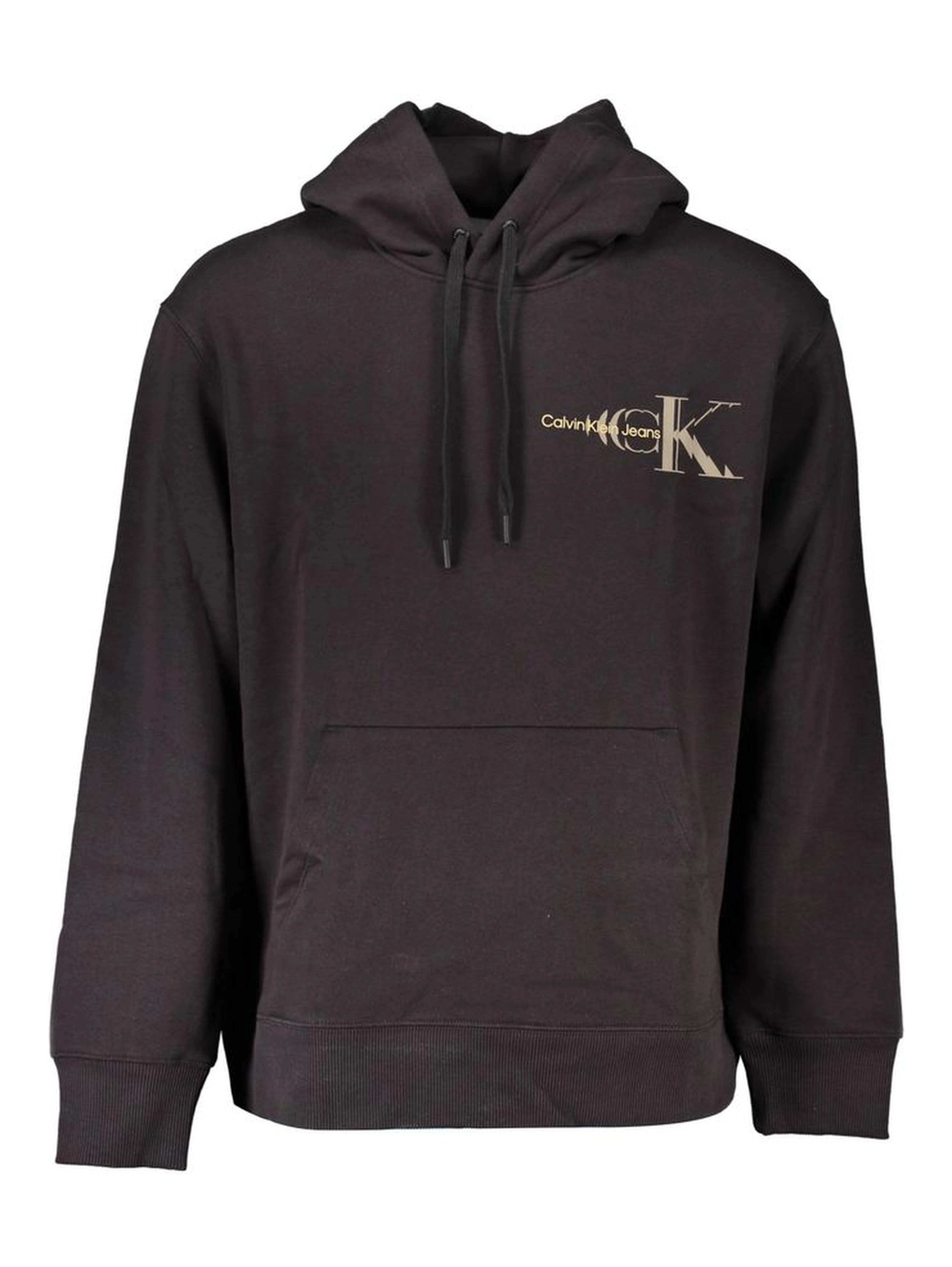 Black Cotton Men Sweater
