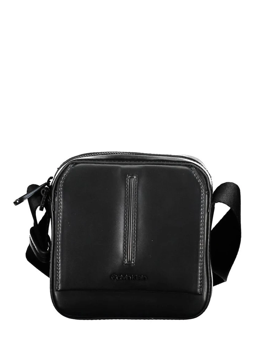 Black Polyester Shoulder Bag