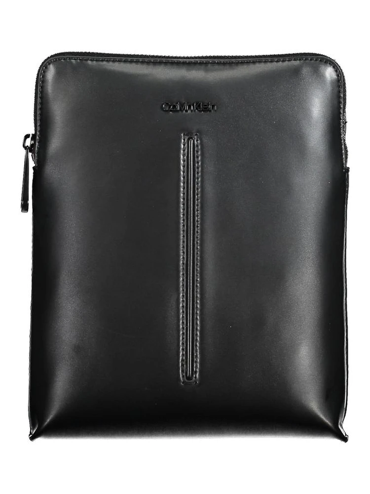 Black Polyester Shoulder Bag