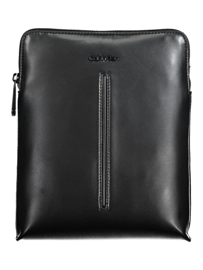 Black Polyester Shoulder Bag