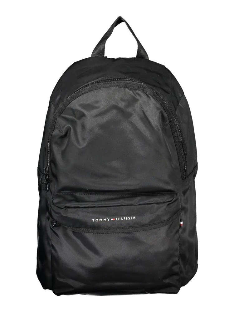 Black Polyester Backpack