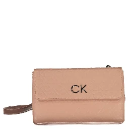Pink Polyester Handbag