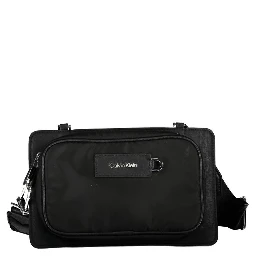 Black Polyester Shoulder Bag