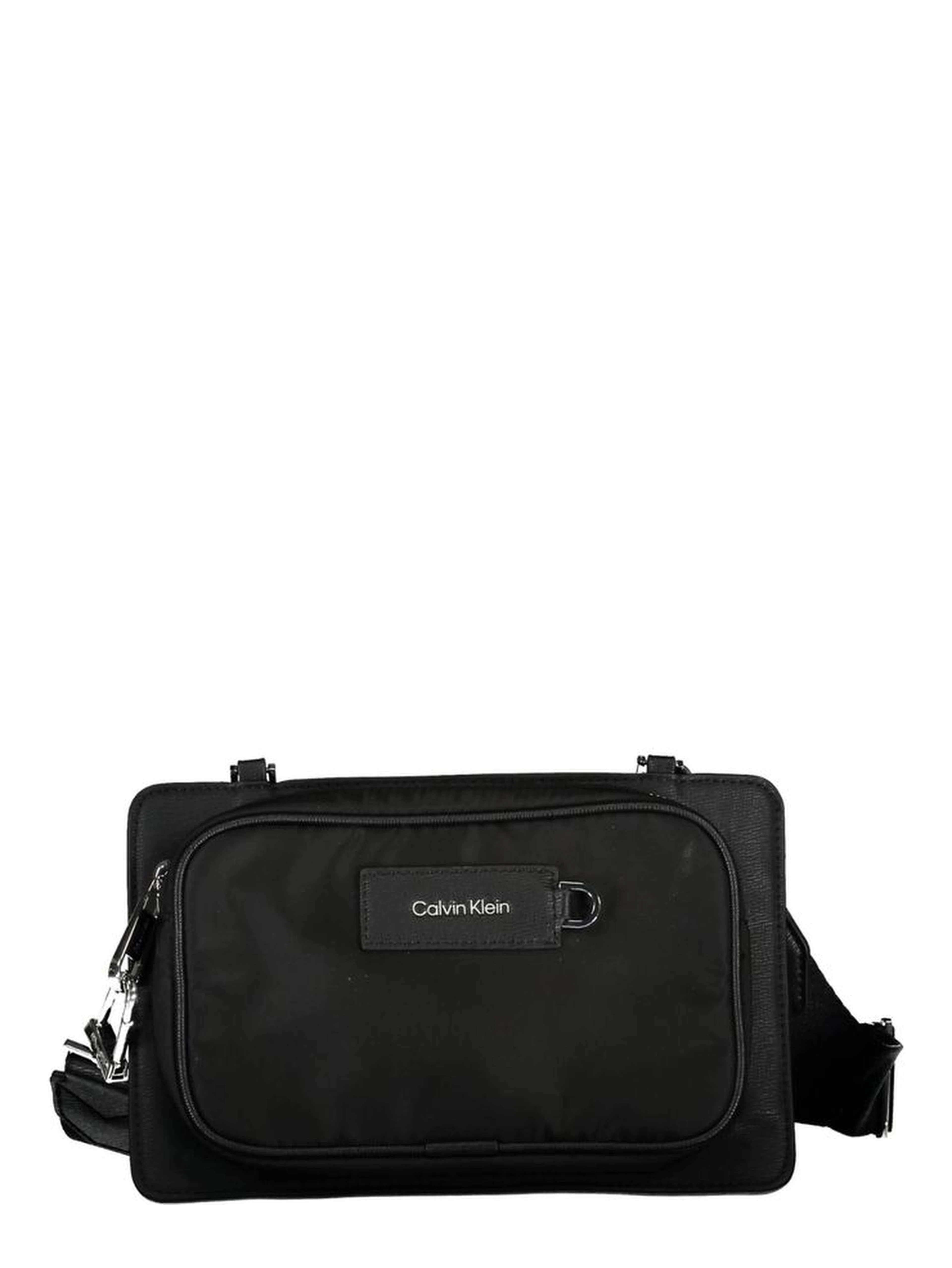 Black Polyester Shoulder Bag