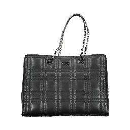 Black Polyester Handbag