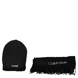 Black Polyester Scarf
