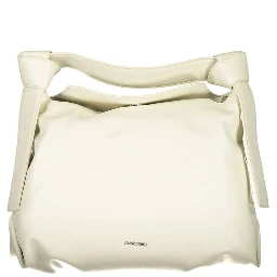 Beige Polyester Handbag