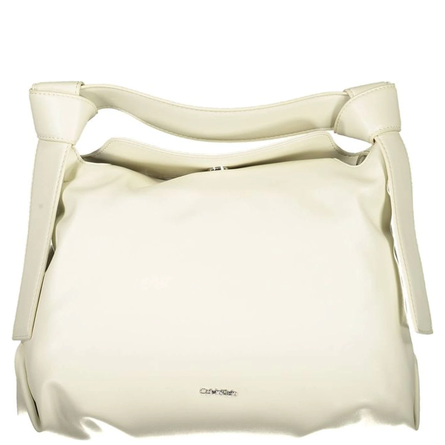 Beige Polyester Handbag