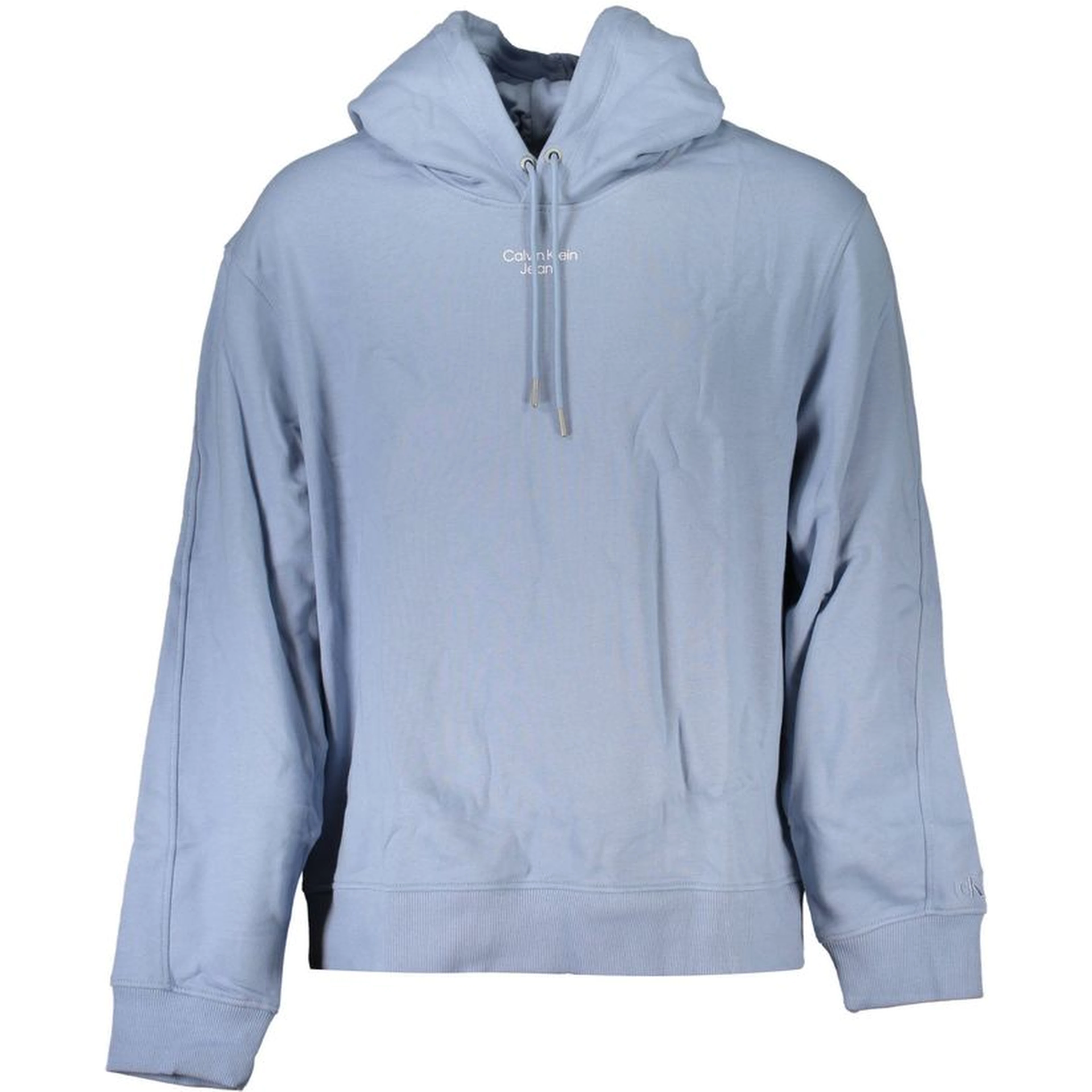 Blue Cotton Men Sweater