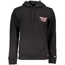 Black Cotton Men Sweater