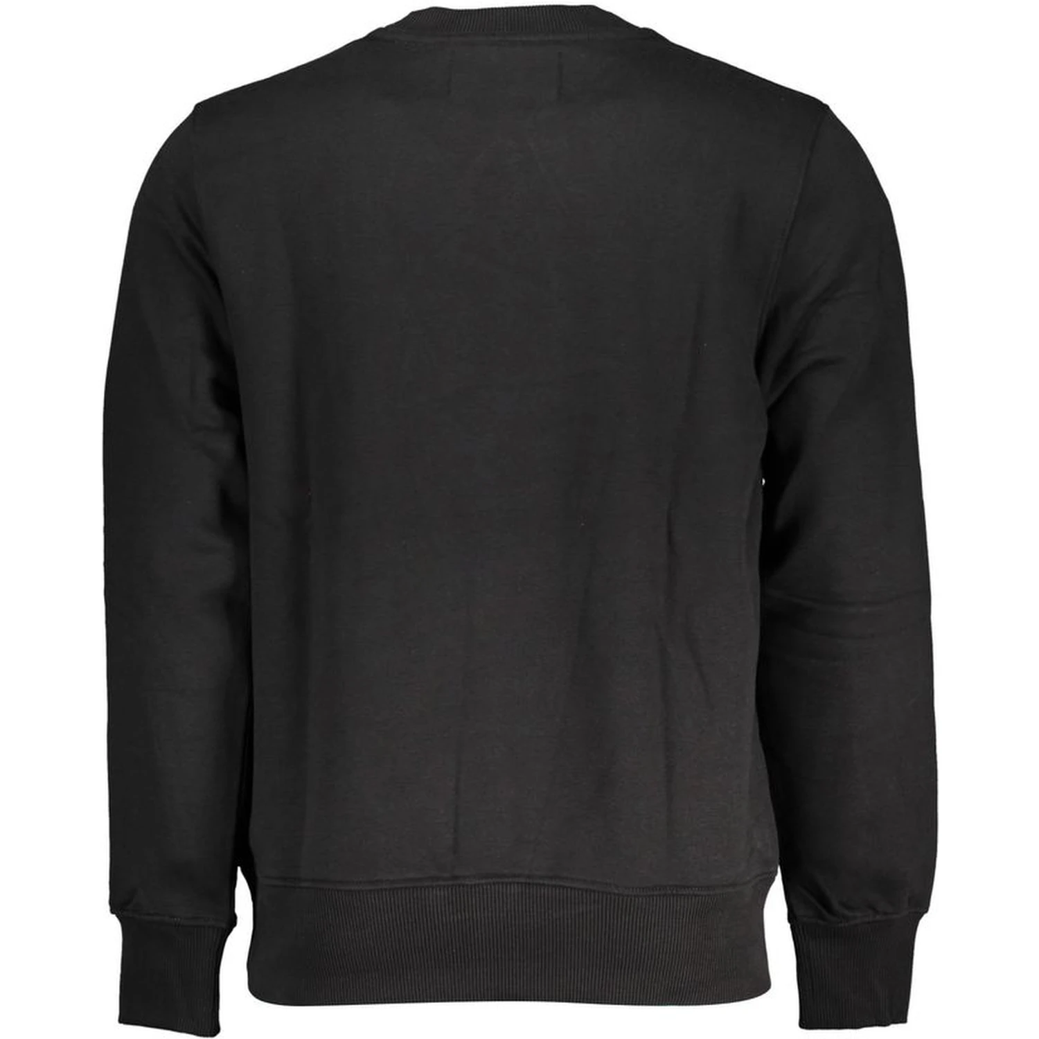 Black Cotton Men Sweater