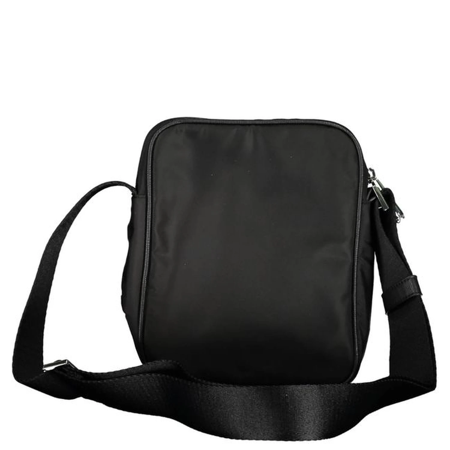 Black Polyester Shoulder Bag