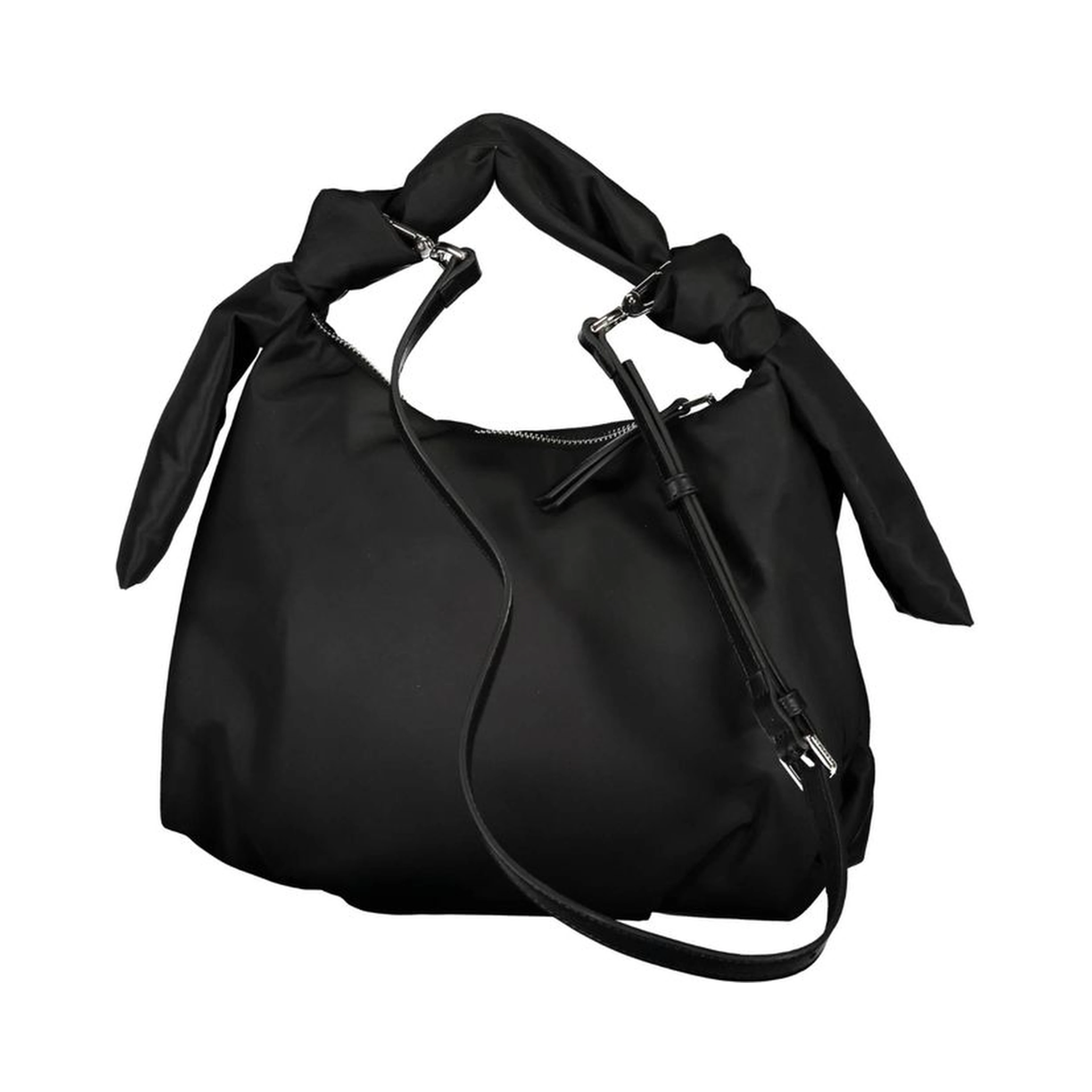 Black Polyester Handbag