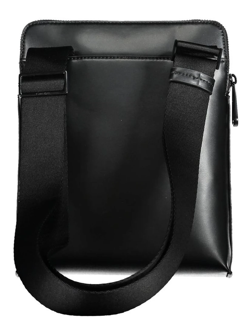 Black Polyester Shoulder Bag