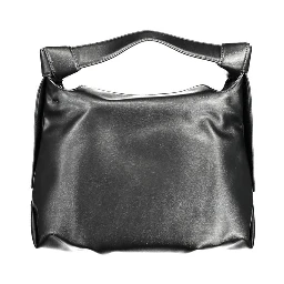 Black Polyester Handbag