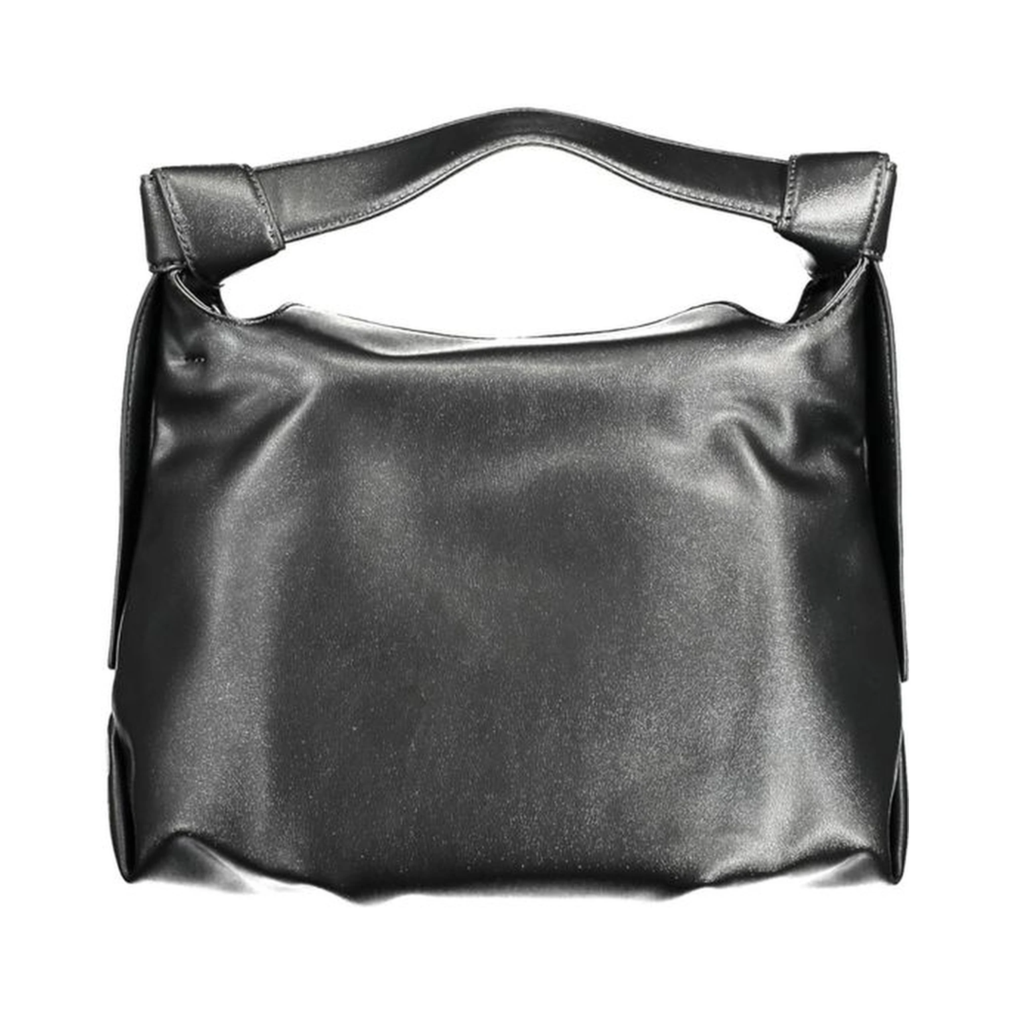 Black Polyester Handbag
