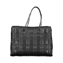 Black Polyester Handbag