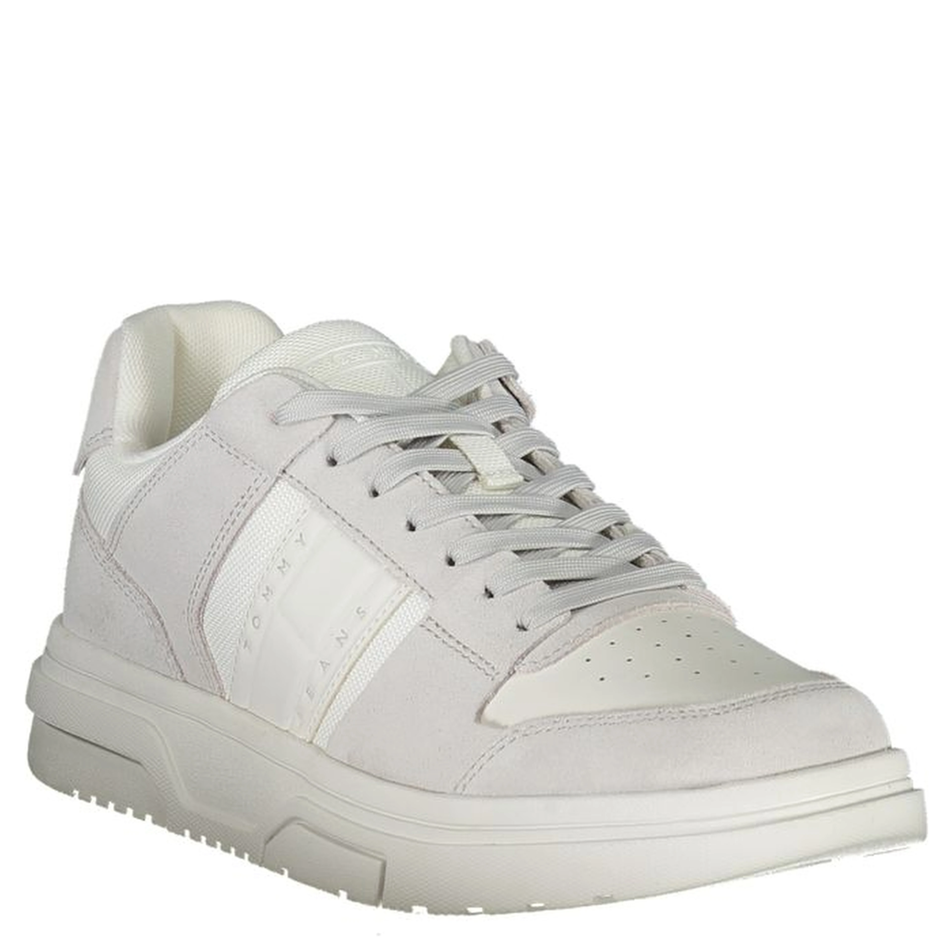 White Polyester Sneaker