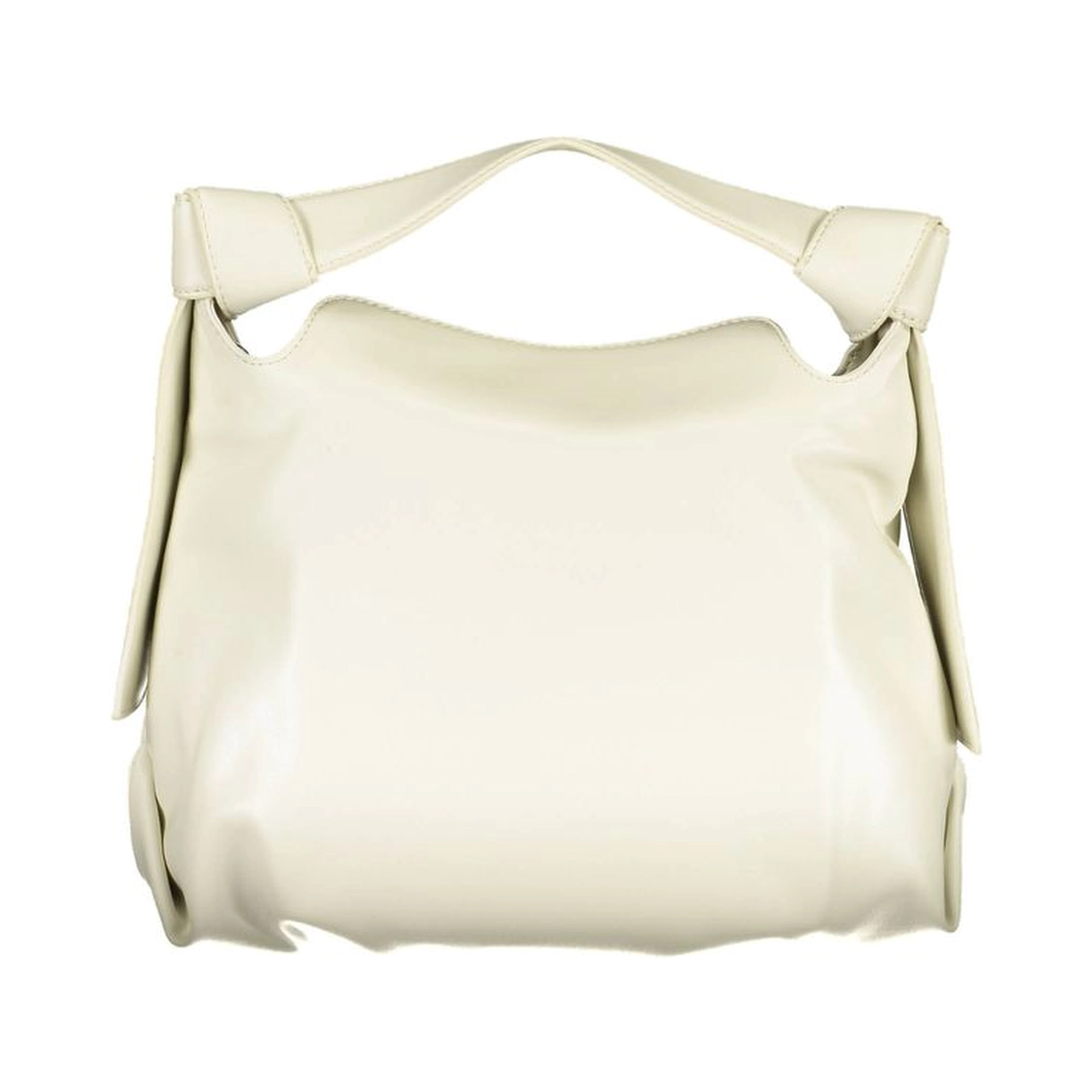 Beige Polyester Handbag