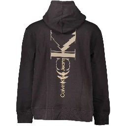 Black Cotton Men Sweater