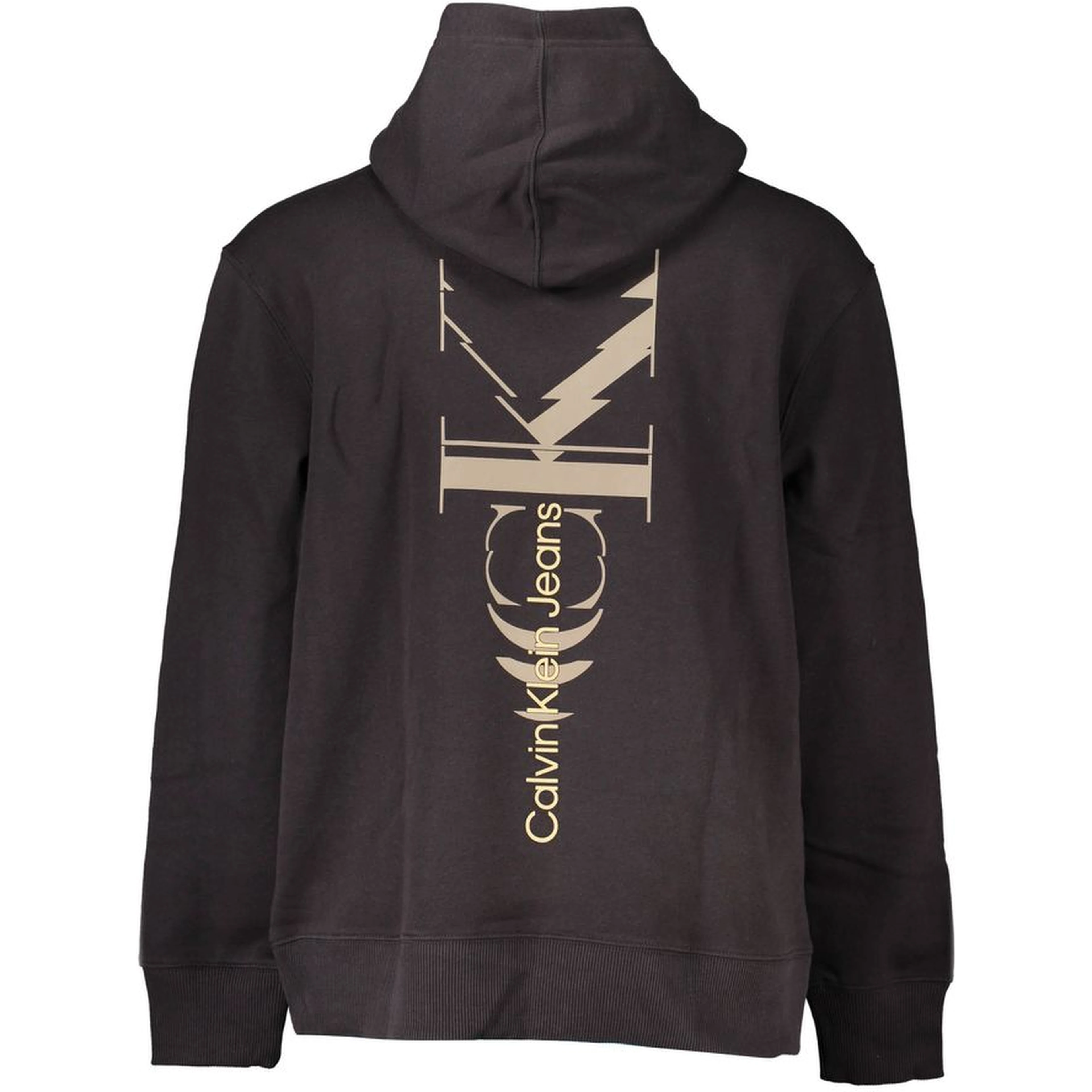 Black Cotton Men Sweater