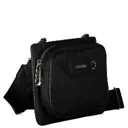 Black Polyester Shoulder Bag