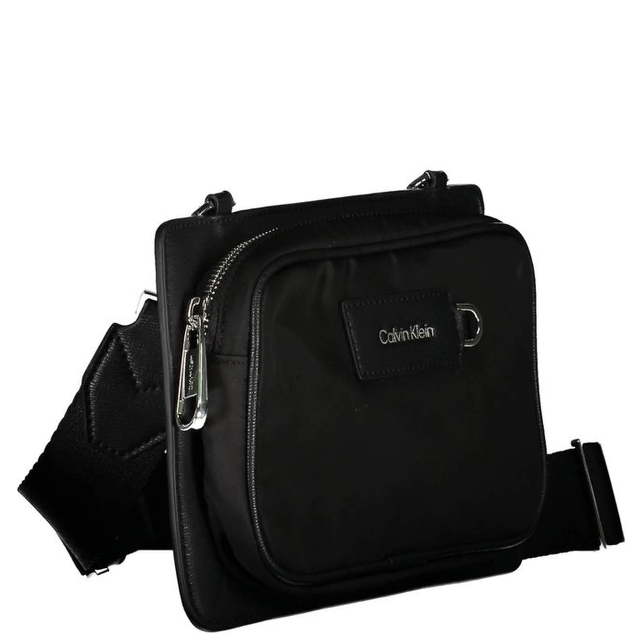Black Polyester Shoulder Bag