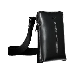 Black Polyester Shoulder Bag