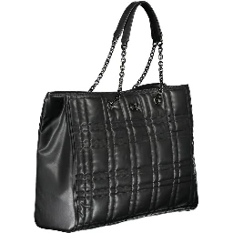 Black Polyester Handbag