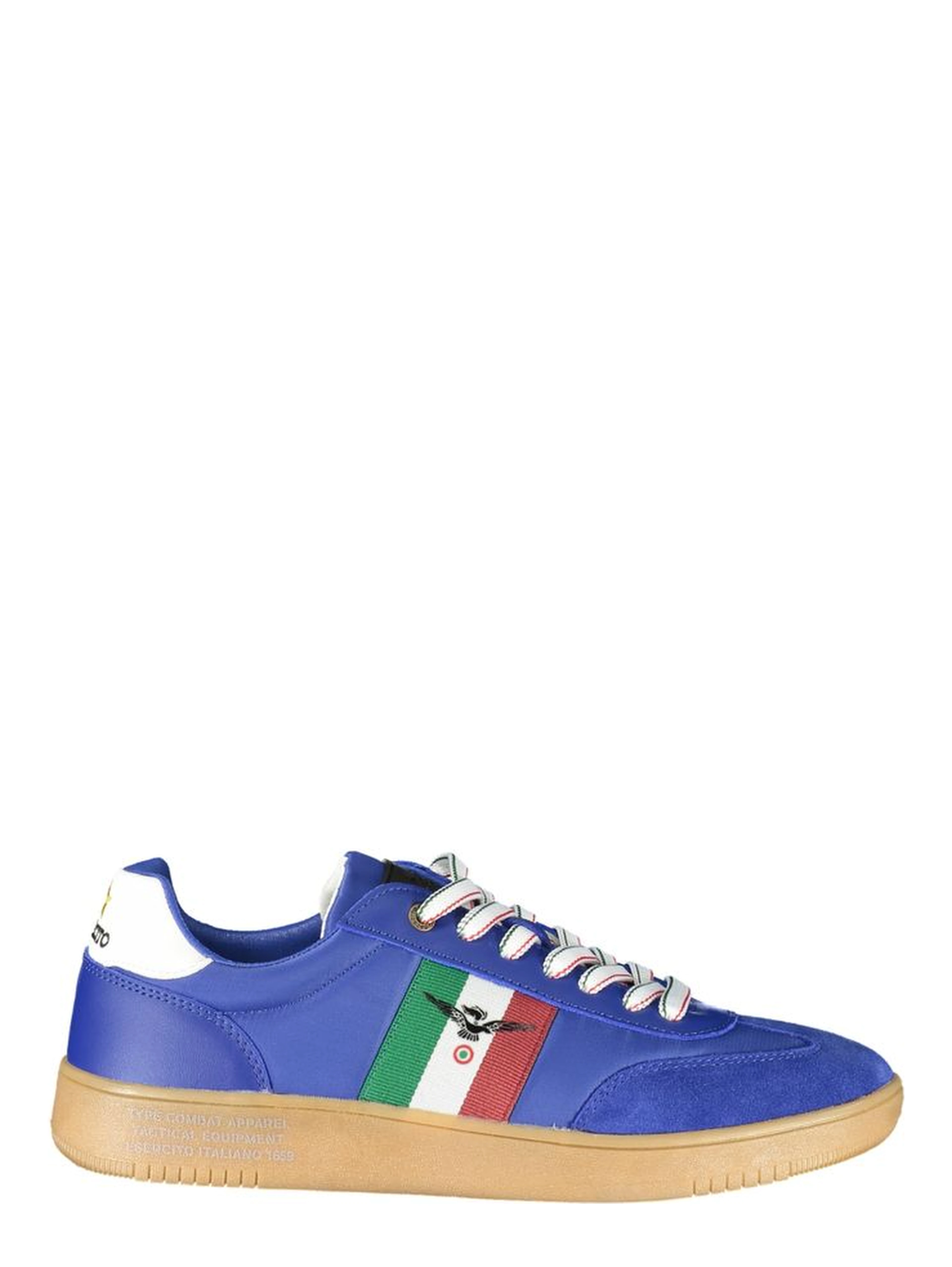 Blue Leather Men Sneaker