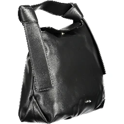 Black Polyester Handbag
