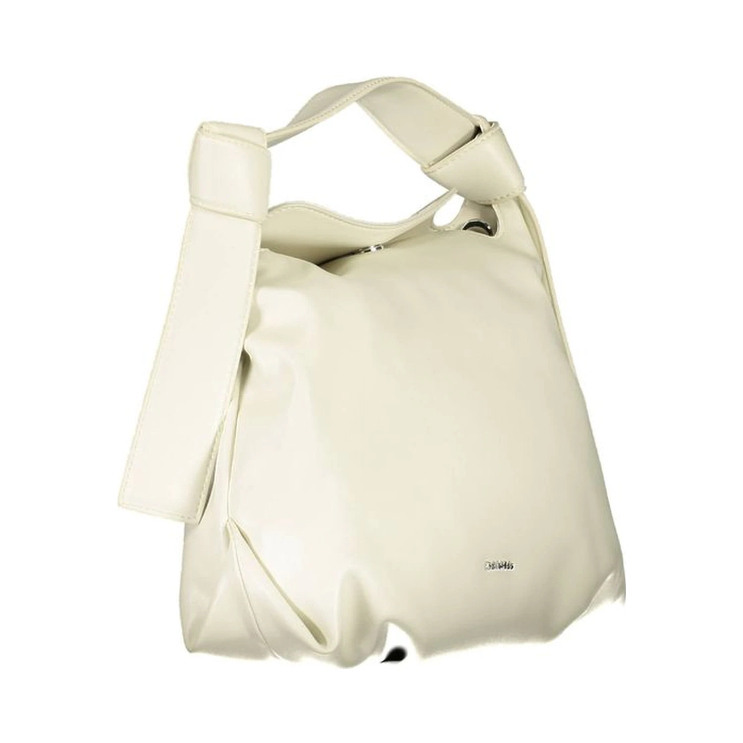 Beige Polyester Handbag