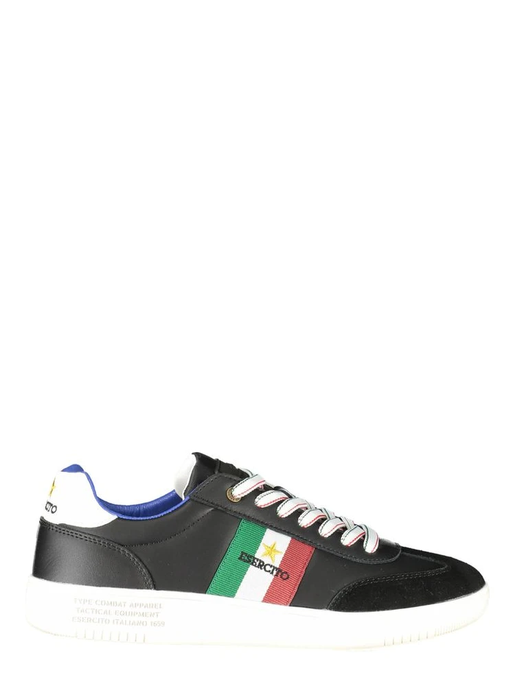 Black Leather Men Sneaker