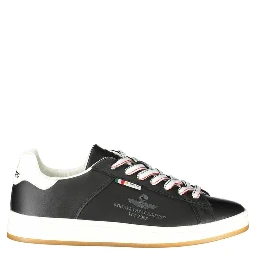 Black Leather Men Sneaker