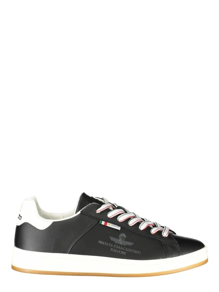 Black Leather Men Sneaker