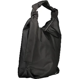 Black Polyester Handbag