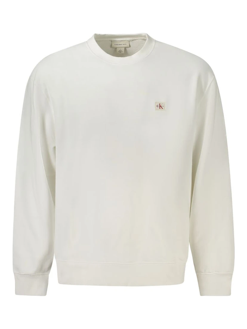 White Cotton Men Sweater