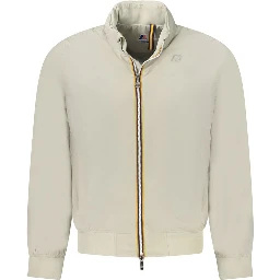 Beige Nylon Jackets & Coat