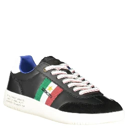 Black Leather Men Sneaker