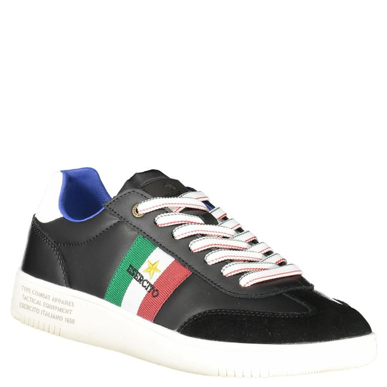 Black Leather Men Sneaker