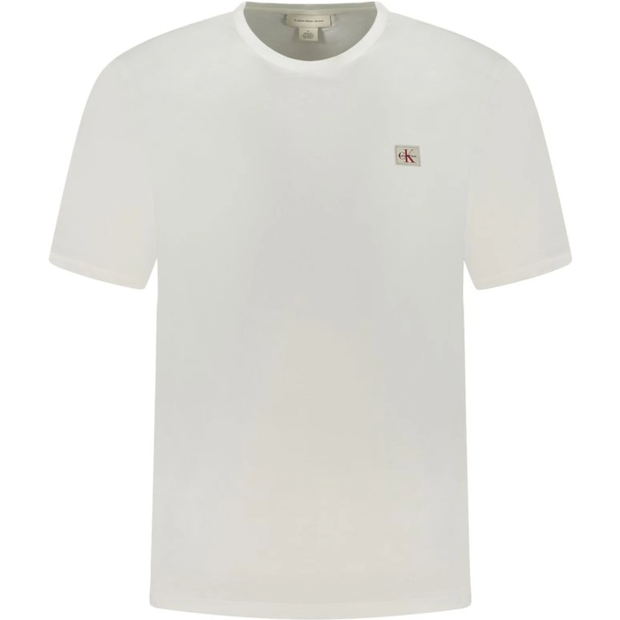 White Cotton Men T-Shirt