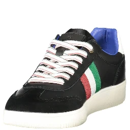 Black Leather Men Sneaker