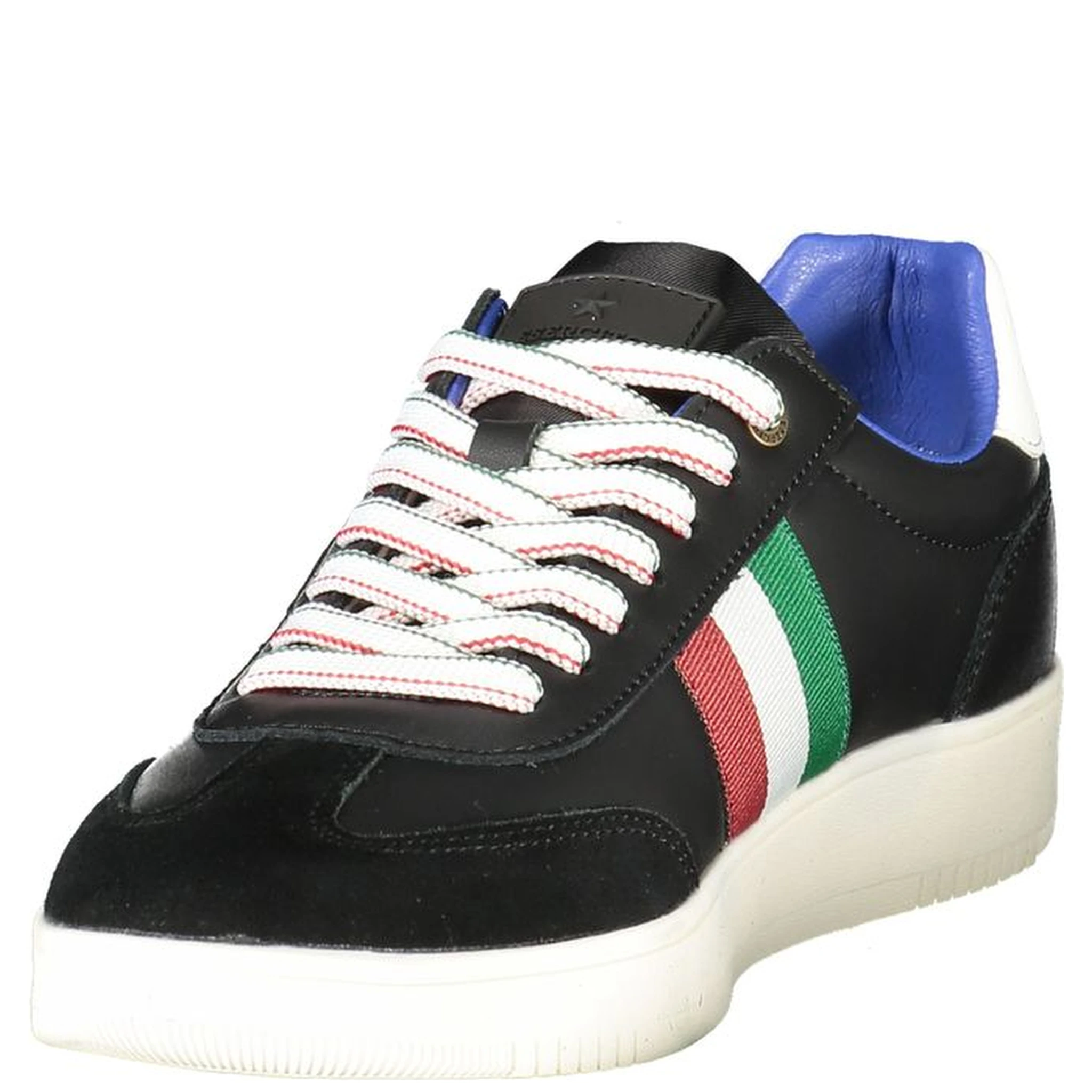 Black Leather Men Sneaker