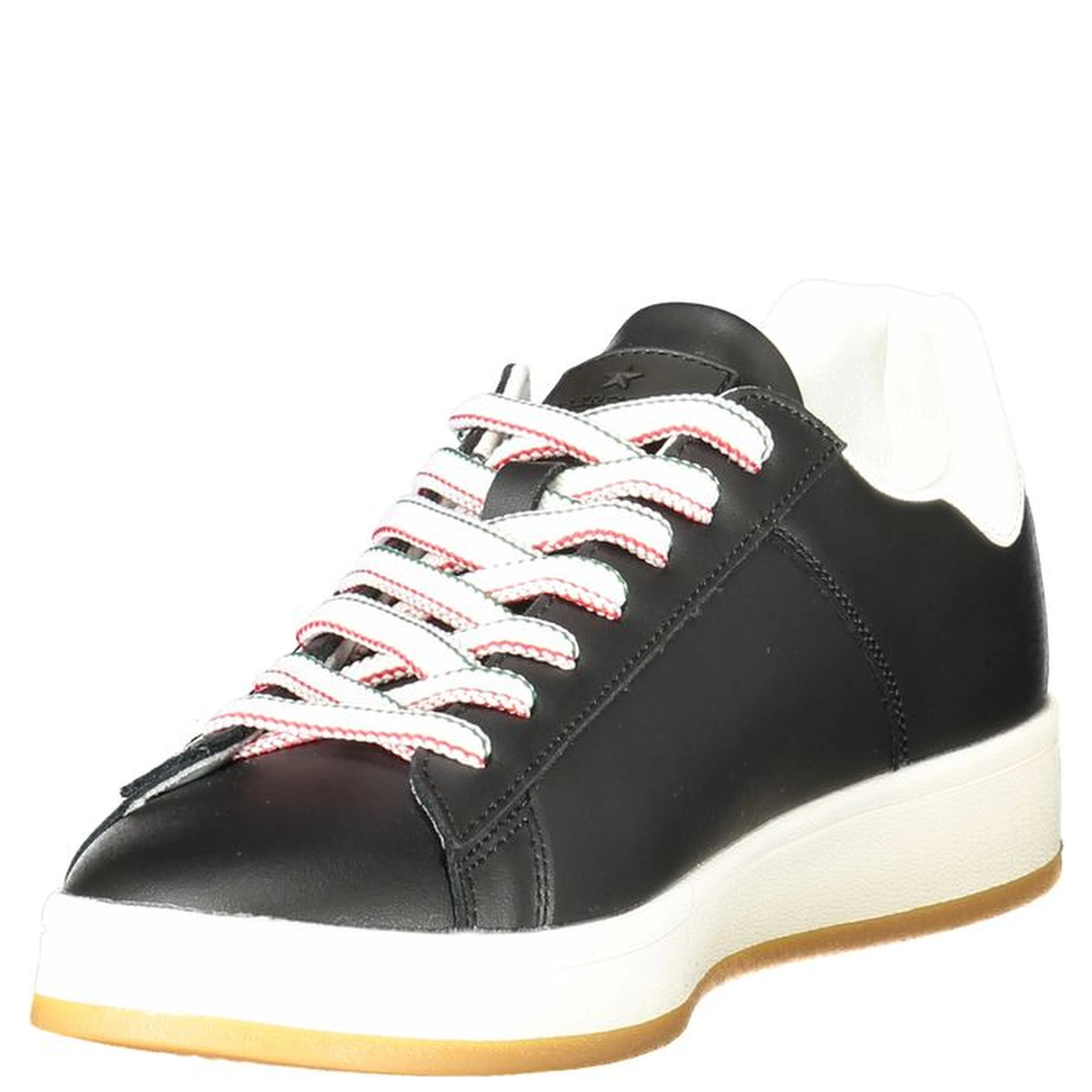 Black Leather Men Sneaker