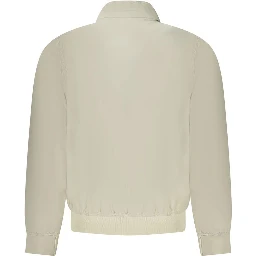 Beige Nylon Jackets & Coat