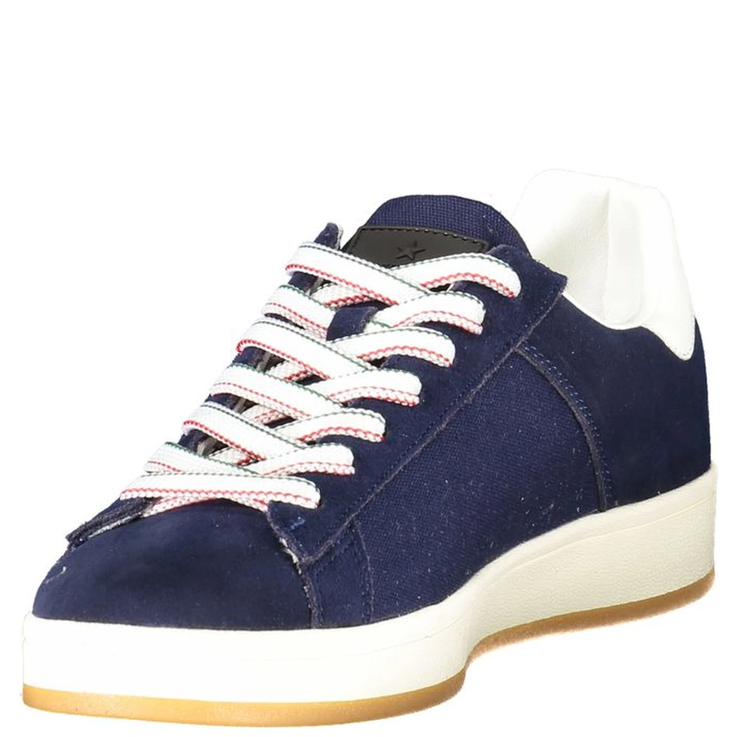 Blue Leather Men Sneaker