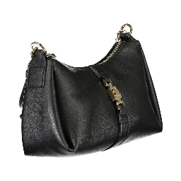 Black Polyester Handbag