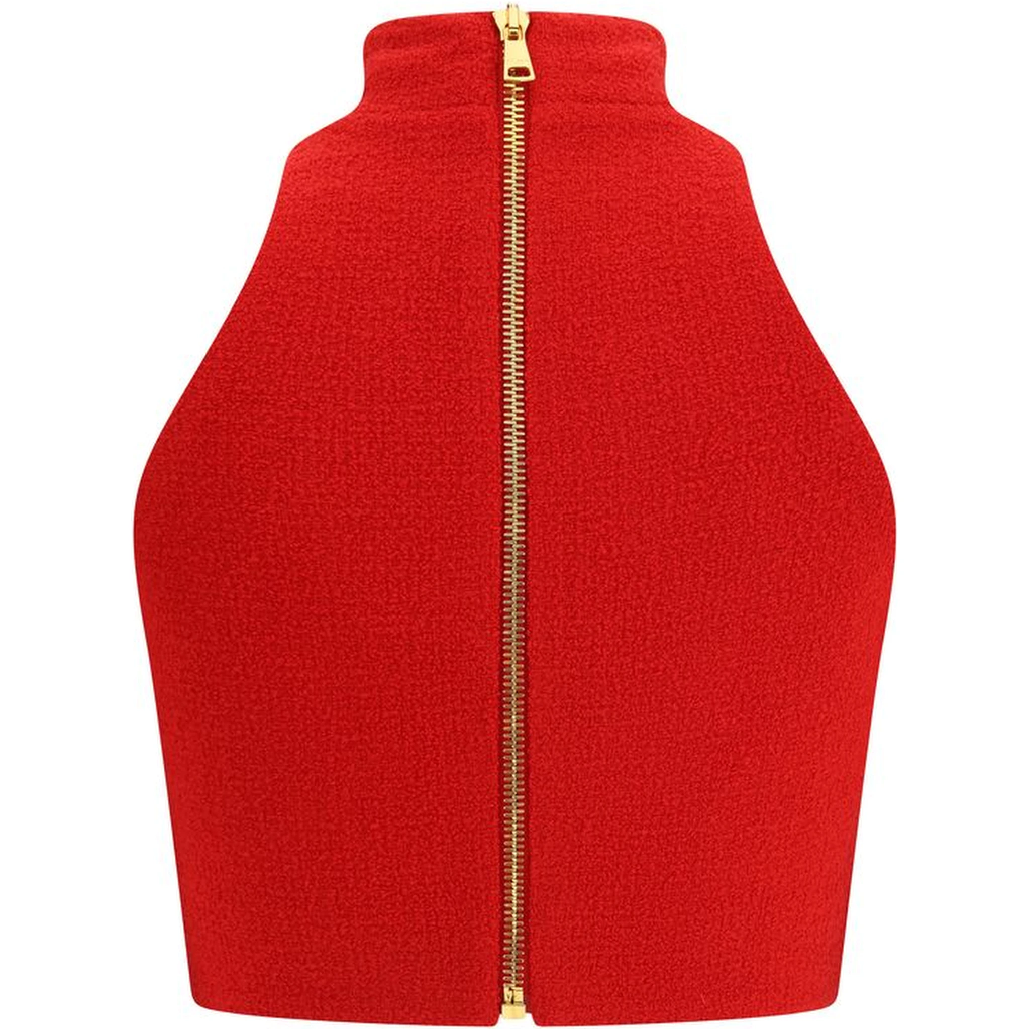 بلوزة صوفية حمراء