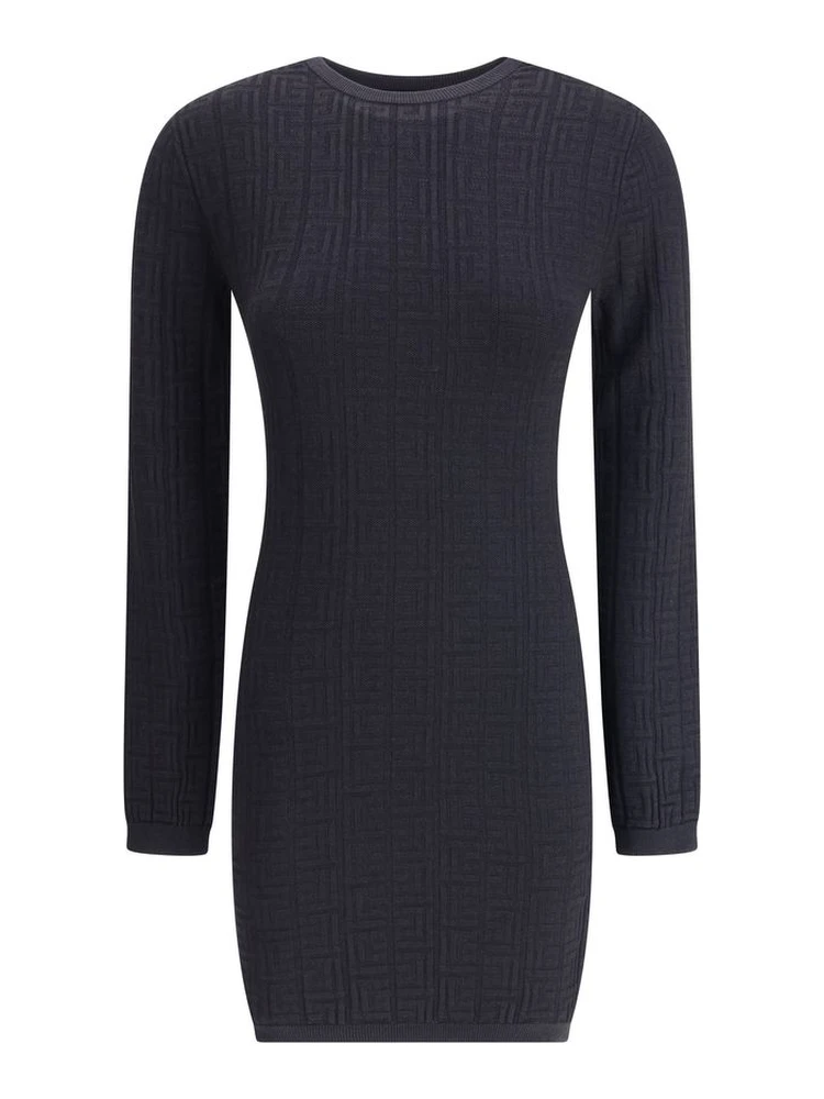 Black Viscose Casual Dress