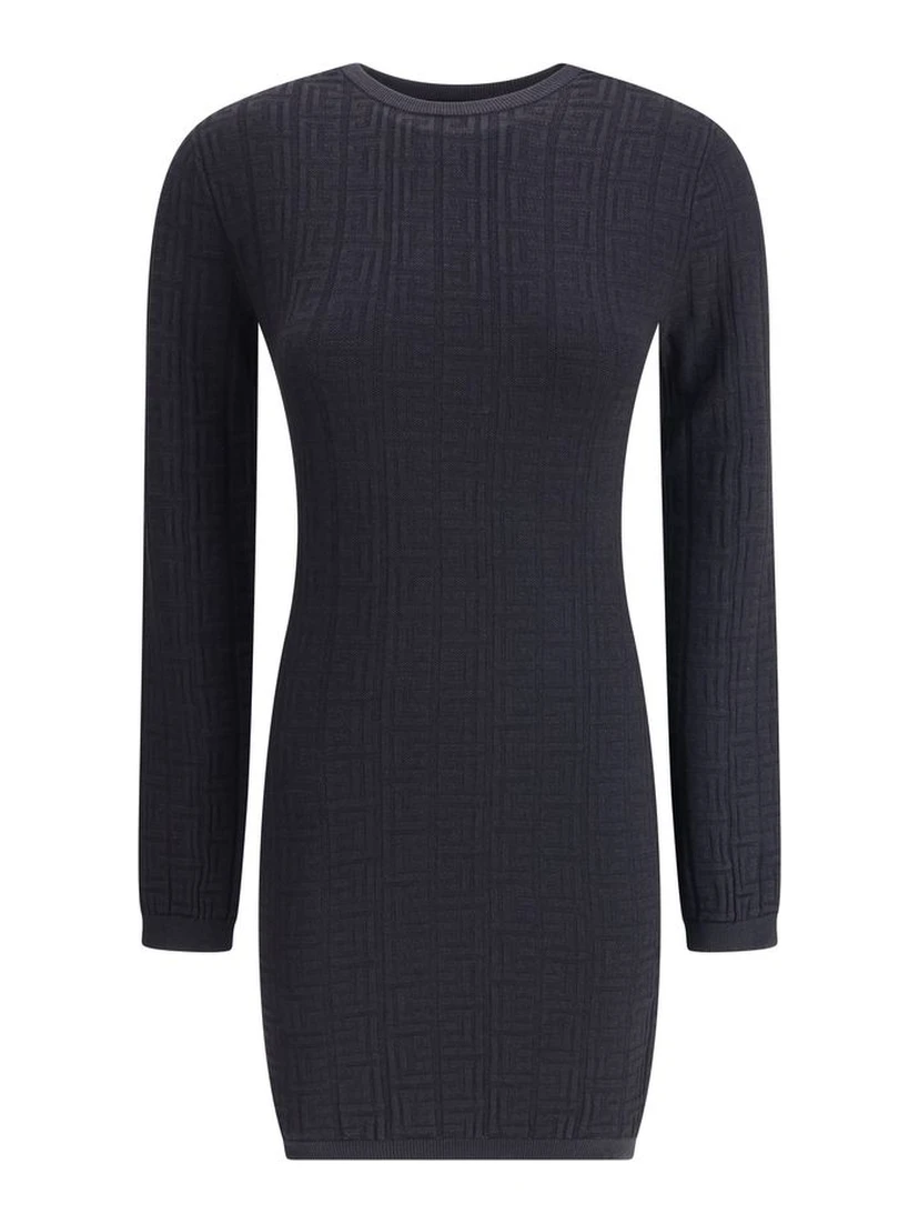 Black Viscose Casual Dress